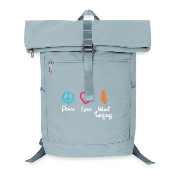 Peace Love Windsurfing - Laptop Backpack - ice blue - Front