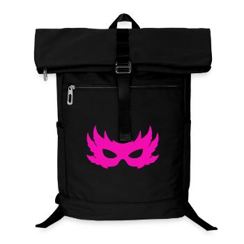 Venezianische Maske - Laptop-Rucksack  - Schwarz - Vorne