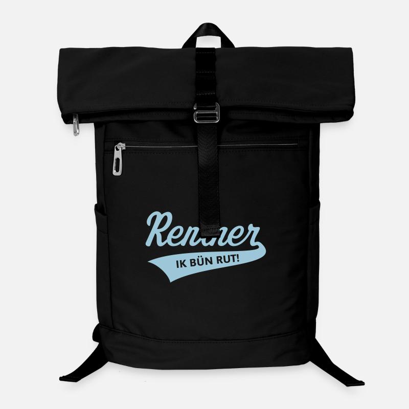 Rentner – Ik Bün Rut! (Plattdeutsch / Skyblue) Laptop-Rucksack 
