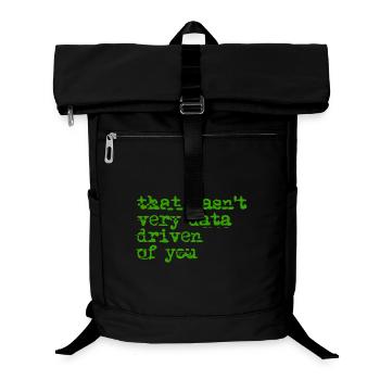 That Wasn't Very Date-Driven - Laptop Backpack - black - Front