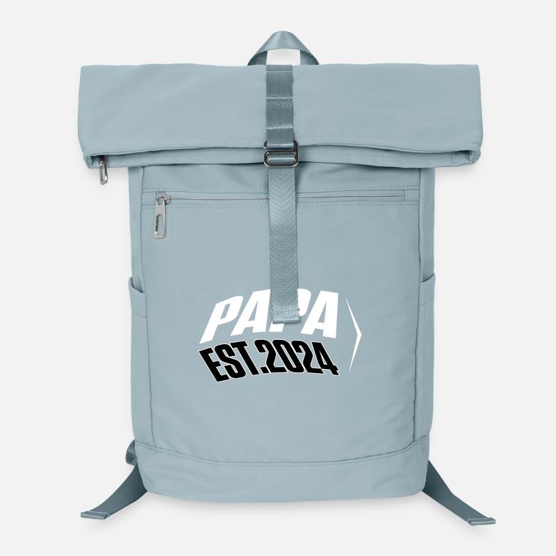 Papa Est.2024 Shirt Laptop-Rucksack 