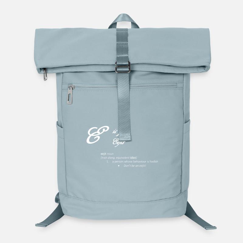 E comme Eejit Funny Dictionary Definition Design Sac à dos ordinateur