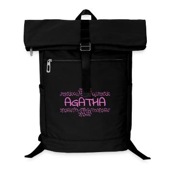 Agatha als Baby - Laptop-Rucksack  - Schwarz - Vorne