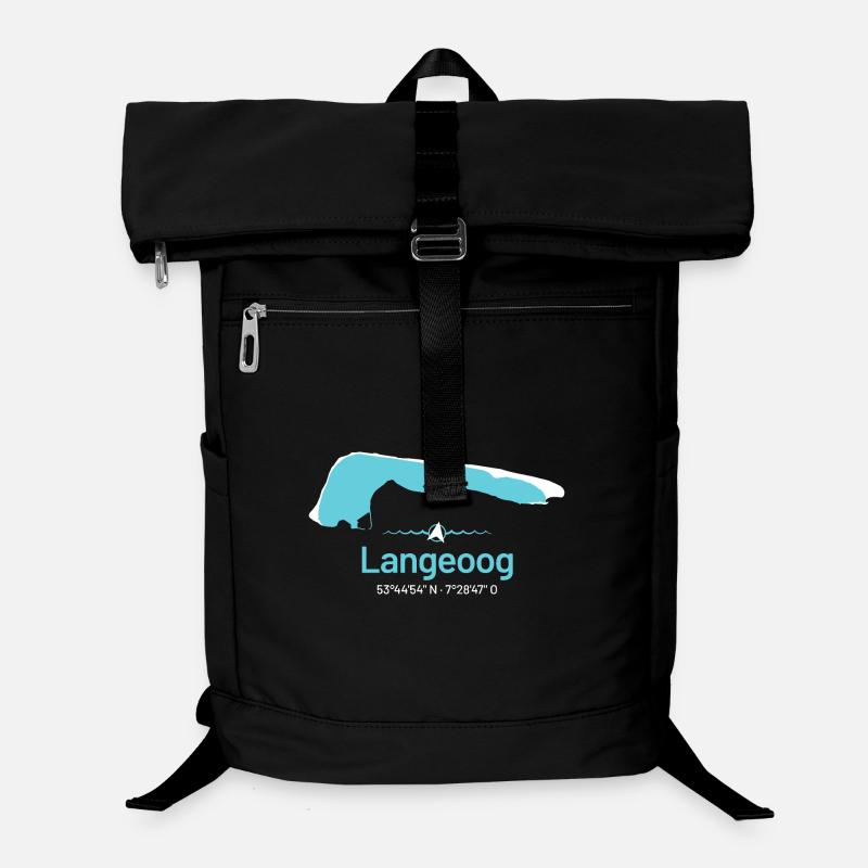 Langeoog | Carte de conception Sac à dos ordinateur