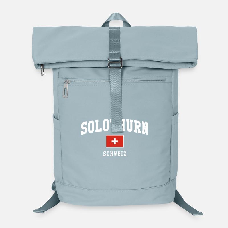 Solothurn Schweiz Flag Badge Laptop-Rucksack 