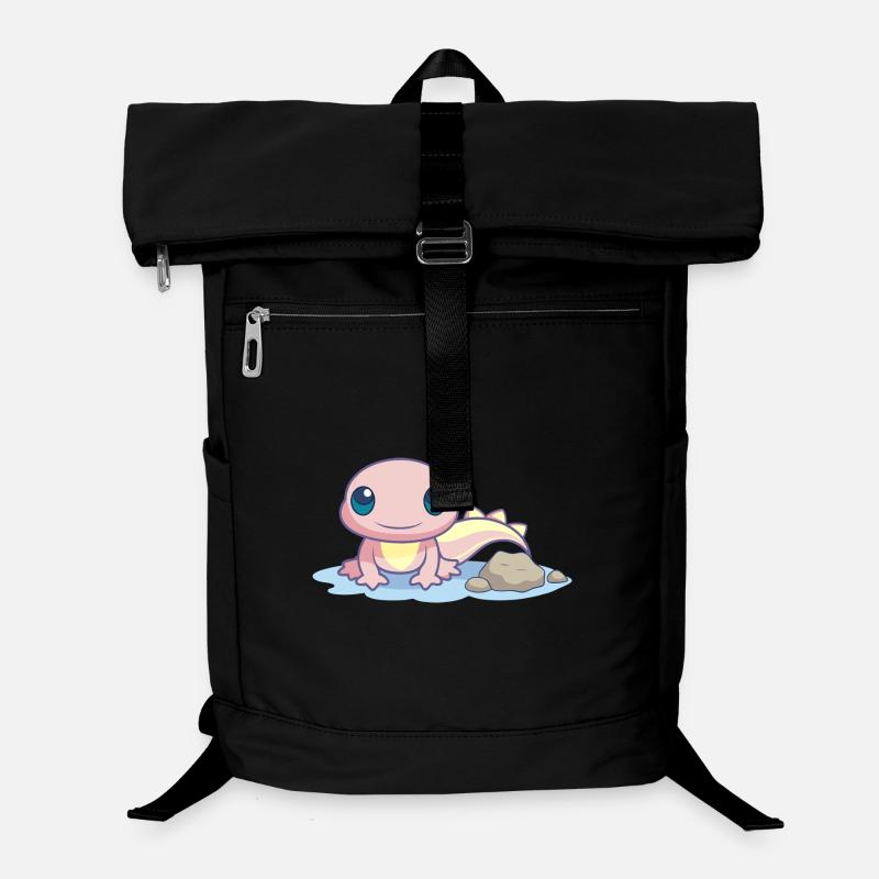 Small pink salamander at the water's edge Laptop Backpack