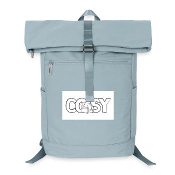 Motif animal douillet sur canapé - Sac à dos ordinateur - bleu glacier - Devant