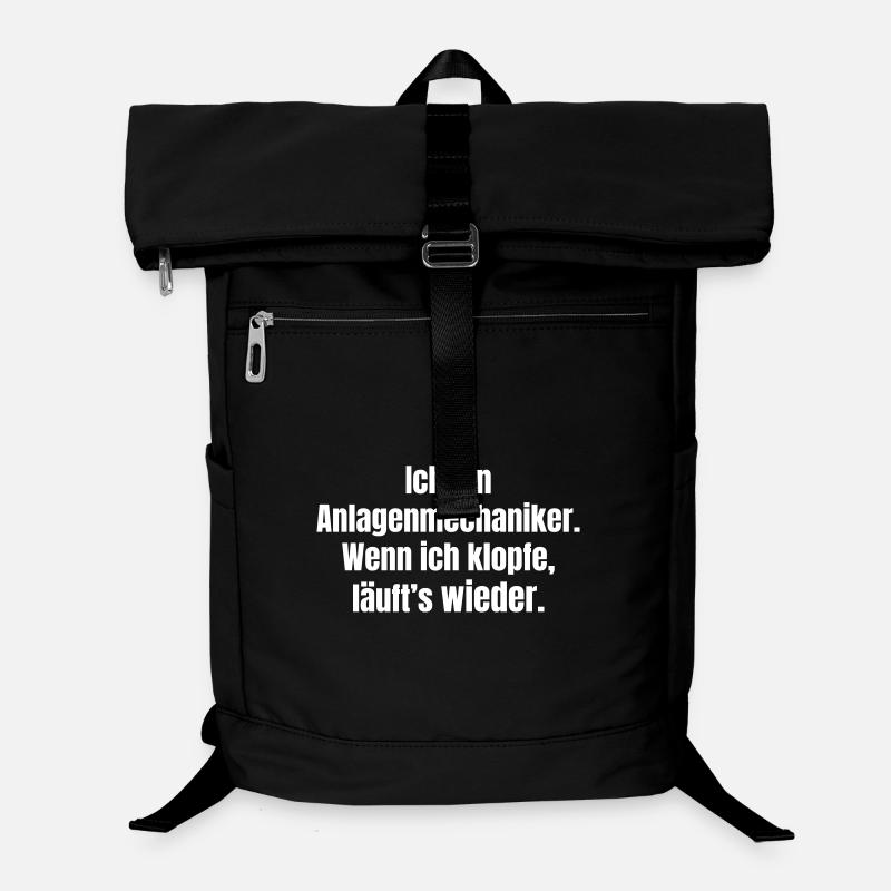 Un mécanicien d’usine dit : Le coup à la porte recommence - Sac à dos ordinateur - noir
