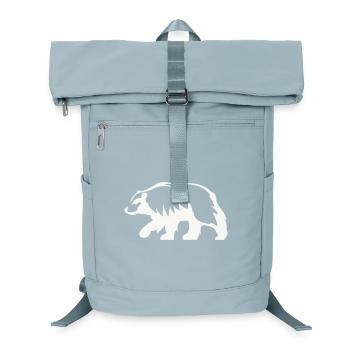Bär Silhouette - Laptop-Rucksack  - Eisblau - Vorne