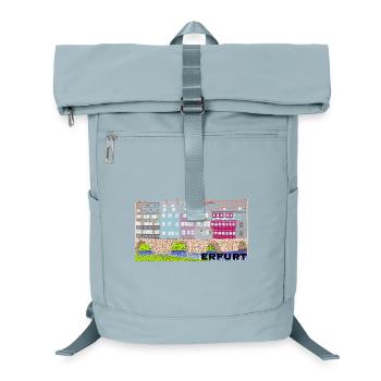Erfurt, Historische Krämerbrücke - Laptop-Rucksack  - Eisblau - Vorne