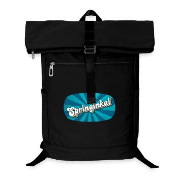 Springinkal - lebhafter Junge, Kosename - Laptop-Rucksack  - Schwarz - Vorne