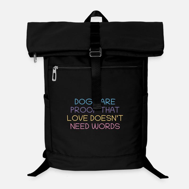 Les chiens prouvent l’amour sans mots Sac à dos ordinateur