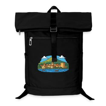 rhodos-insel - Laptop-Rucksack  - Schwarz - Vorne