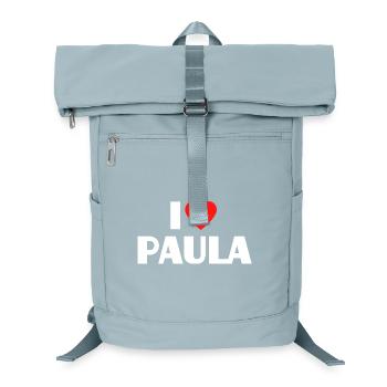 I Love Paula Red Heart Retro Statement - Laptop Backpack - ice blue - Front