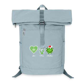 Love, Peace and Happiness / Merry Christmas - Laptop Backpack - ice blue - Front