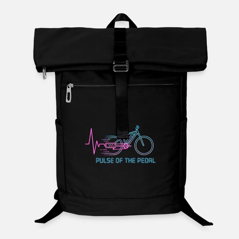 Neon Pulse Bicycle Graphic Laptop Backpack