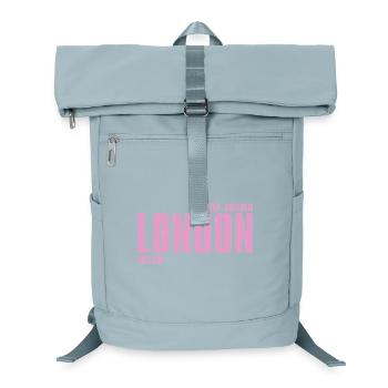 London Pink Bold Typography - Laptop Backpack - ice blue - Front