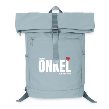Bester Onkel der Welt – Großschrift - Laptop-Rucksack  - Eisblau - Vorne
