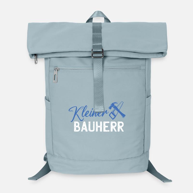 Kleiner Bauherr Logo mit Hammer und Säge Laptop-Rucksack 