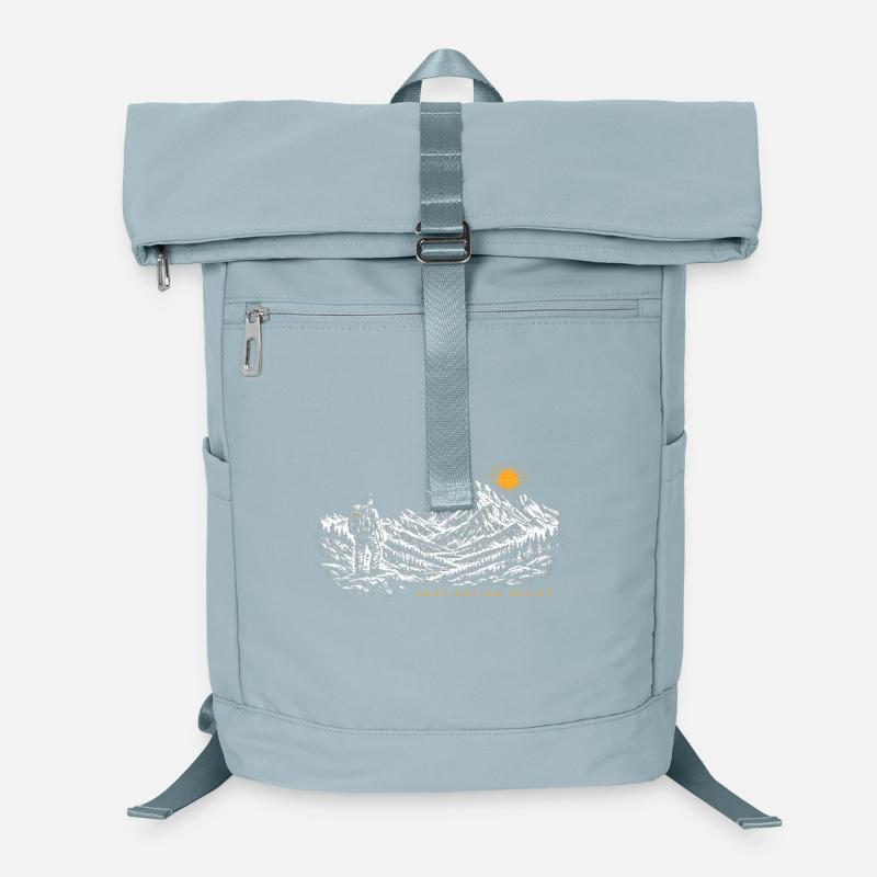 Wanderer Sonnenaufgang Destination Relief Hell Laptop-Rucksack 