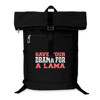 Épargne-toi du drame à un lama - Sac à dos ordinateur - noir - Devant