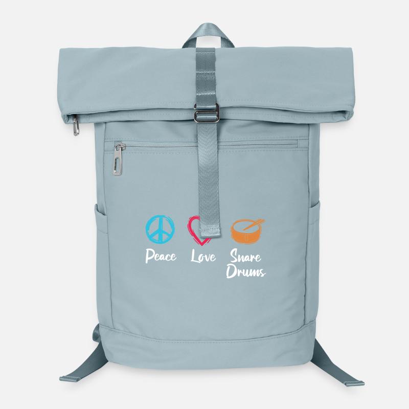 Tambour d’amour de paix Sac à dos ordinateur