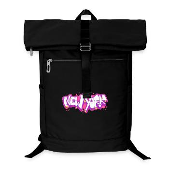 New York Horizontal Graffiti 2 - Laptop Backpack - black - Front