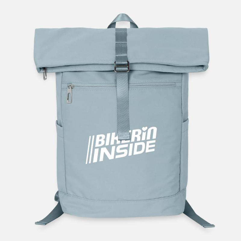 Bikerin inside lettering (color changeable) Laptop Backpack