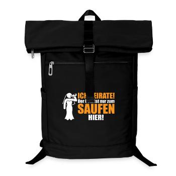 Mariée de garçon : je vais me marier ! Le reste est là pour boire - Sac à dos ordinateur - noir - Devant