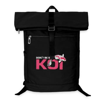 Don't Be So Koi Funny Fish Pond Wordplay Humor - Laptop Backpack - black - Front