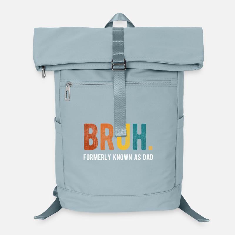 Bruh Früher bekannt als Dad Retro Humor Laptop-Rucksack 