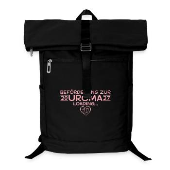Befördert zur Uroma 2027 – Babyparty Geschenk - Laptop-Rucksack  - Schwarz - Vorne