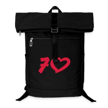 70. Geburtstag - Laptop-Rucksack  - Schwarz - Vorne