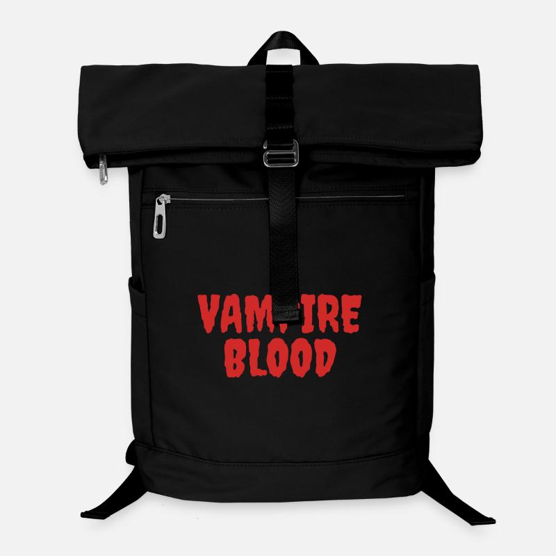 Vampirblut Horror Typografie Design Laptop-Rucksack 