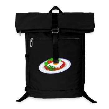 Traditional English breakfast - Laptop Backpack - black - Front