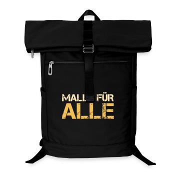 Malle für alle - Laptop-Rucksack  - Schwarz - Vorne