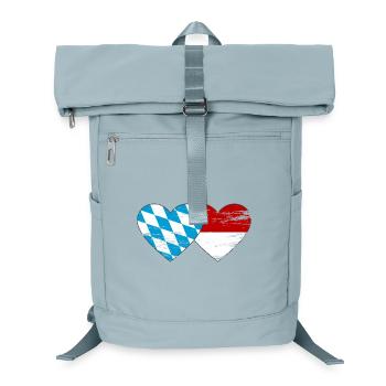 Bayern Monaco flag heart used - Laptop Backpack - ice blue - Front