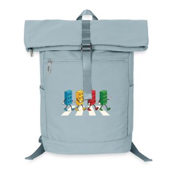 Zebra Made Of Bricks Creative Block Builder - Laptop Backpack - ice blue - Front