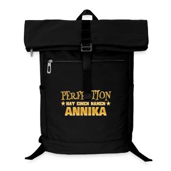 Frauenname Annika - Laptop-Rucksack  - Schwarz - Vorne