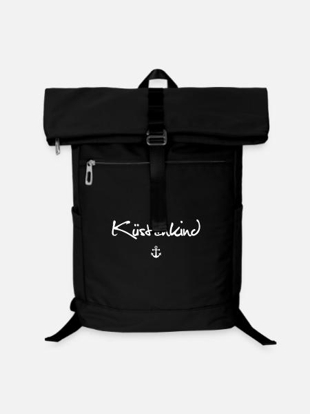 Küstenkind | Anker - Laptop-Rucksack - Schwarz