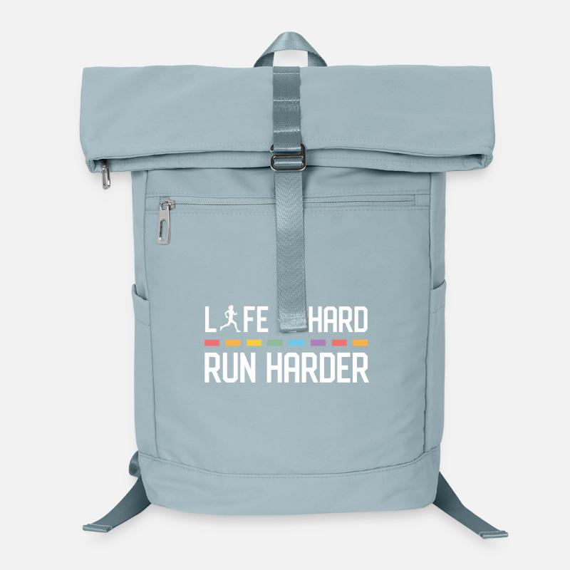 Das Leben ist hart. Laufen Sie härter. Laptop-Rucksack 