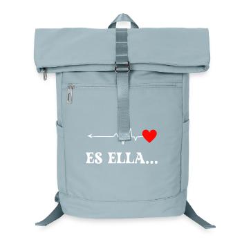 Herzschlag Herz Liebe Illustration - Laptop-Rucksack  - Eisblau - Vorne
