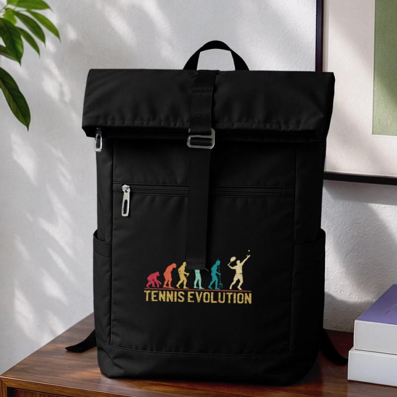 Tennis Evolution Evolution Graphic Design Laptop Backpack