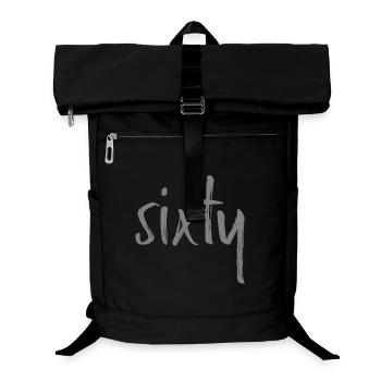 60 sixty Geburtstag Geschenk Zahl sechzig - Laptop-Rucksack  - Schwarz - Vorne