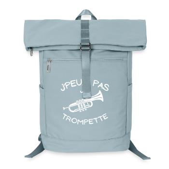 trompette, trompettiste, instrument à vent - Sac à dos ordinateur - bleu glacier - Devant