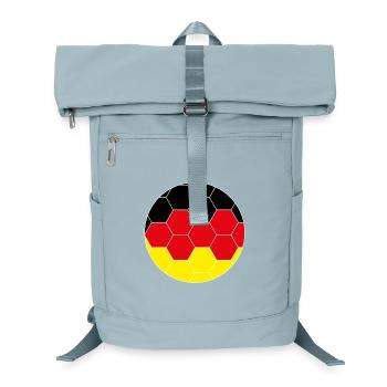 Deutschland Fußball Hexagon - Laptop-Rucksack  - Eisblau - Vorne