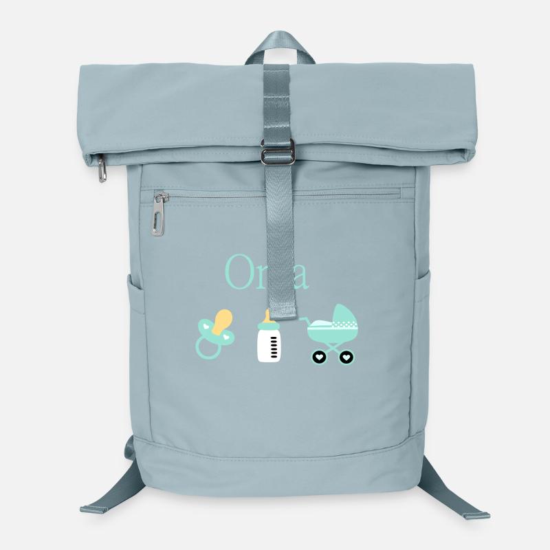 Opa 2026 Geburt Junge Vorlage personalisierbar Laptop-Rucksack 
