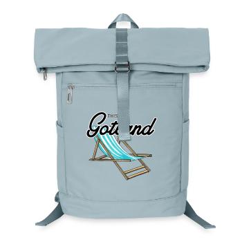 This is Gotland Beach Chair - Laptop Backpack - ice blue - Front