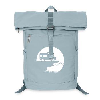 Vanlife Abenteuer: Stilvolles Camper-Design - Laptop-Rucksack  - Eisblau - Vorne