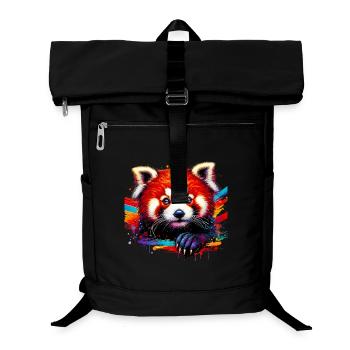 Red panda - Laptop Backpack - black - Front